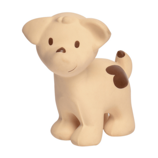 Tikiri Puppy all natural rubber bath toy and baby teether